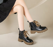 Fleece Lined Combat Boots