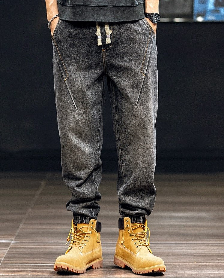 V Line Denim Jogger