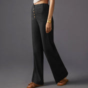 High Waist Button Trouser