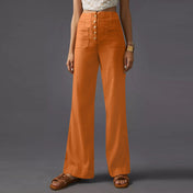 High Waist Button Trouser