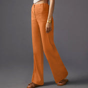 High Waist Button Trouser