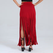 Belted Tassel Skirt