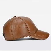 Touring Leather Ball Cap