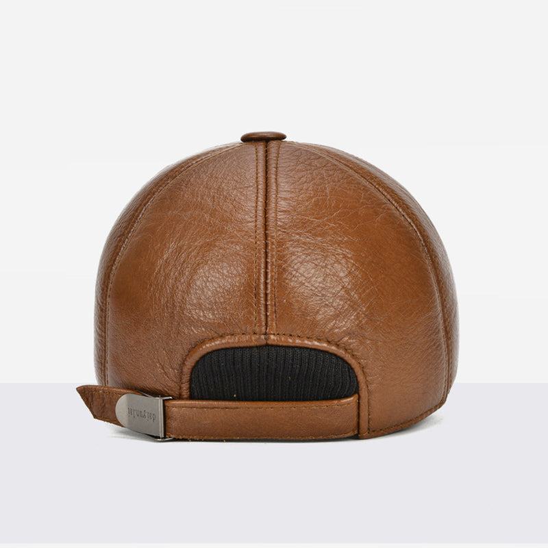 Touring Leather Ball Cap