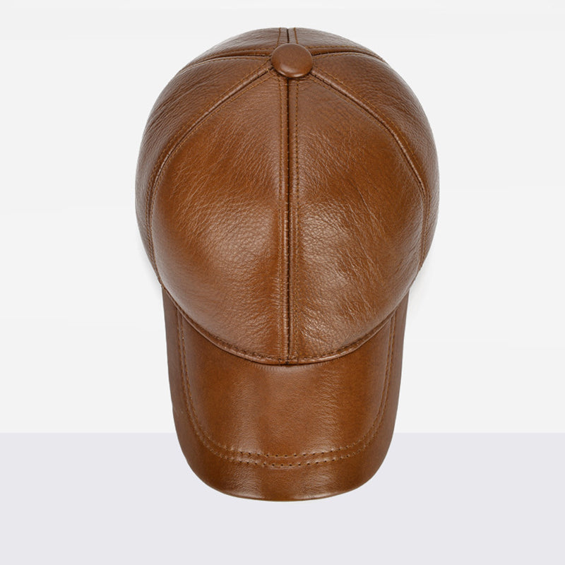 Touring Leather Ball Cap