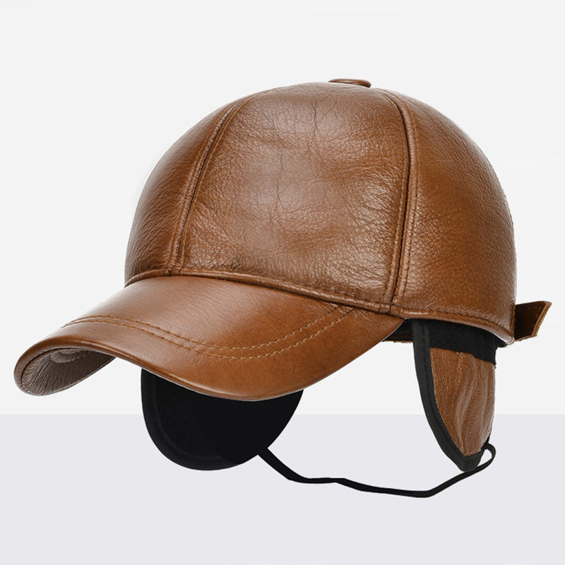 Touring Leather Ball Cap