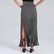 Belted Tassel Skirt