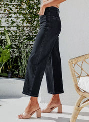 High Waist Down Button Pant