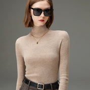 Wool Mock Neck Sweater