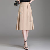 Buttoned Asym Skirt