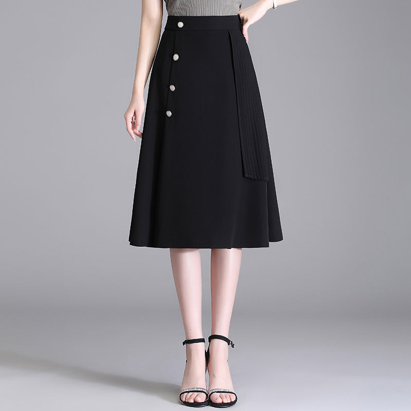 Buttoned Asym Skirt