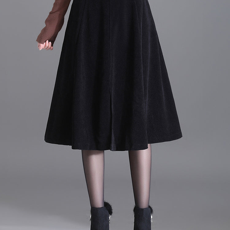 Chenille Belted Asym Skirt