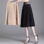 Buttoned Asym Skirt