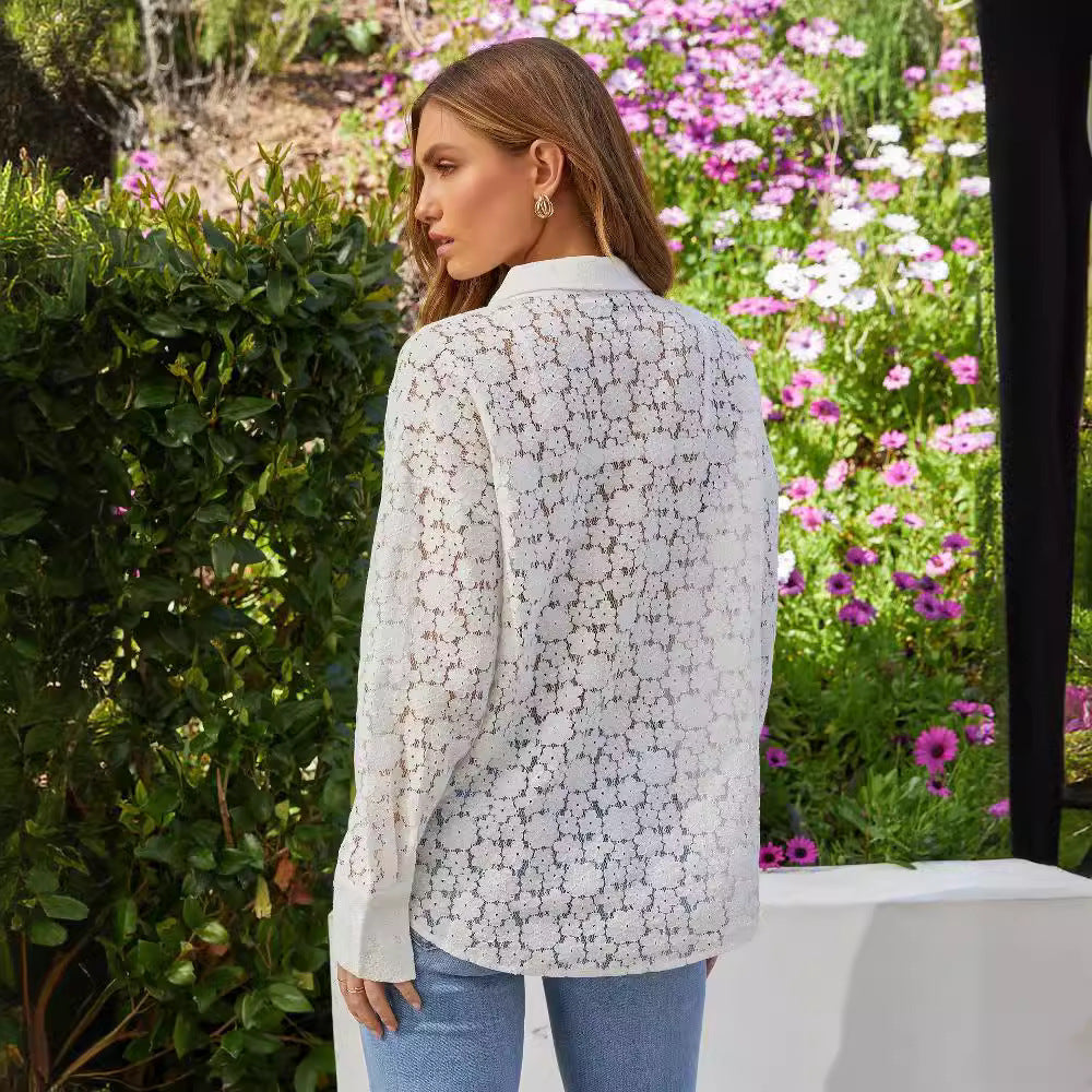 Floral Blouse in Lace