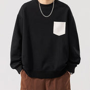 Sable Pocketed Crew Neck