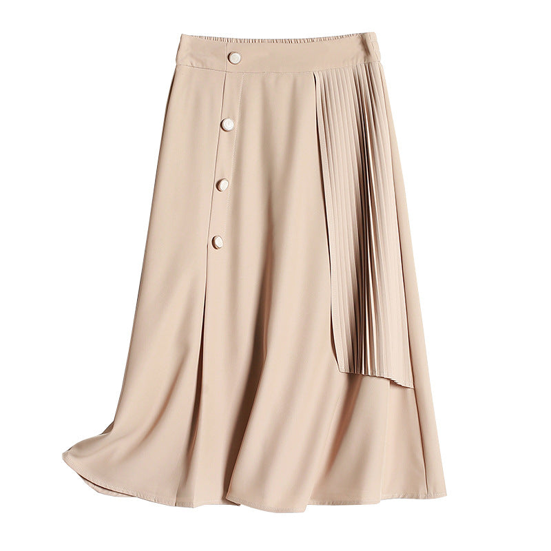 Buttoned Asym Skirt