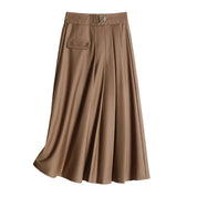 Pleated Asym Skirt