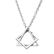 Geometric Pendant Chain Necklace