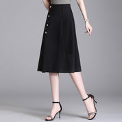 Buttoned Asym Skirt