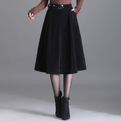 Chenille Belted Asym Skirt