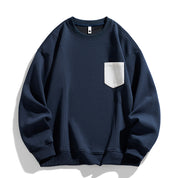 Sable Pocketed Crew Neck