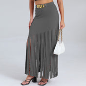 Belted Tassel Skirt