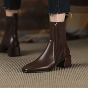 Sleeved Square Toe Boots