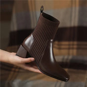 Sleeved Square Toe Boots