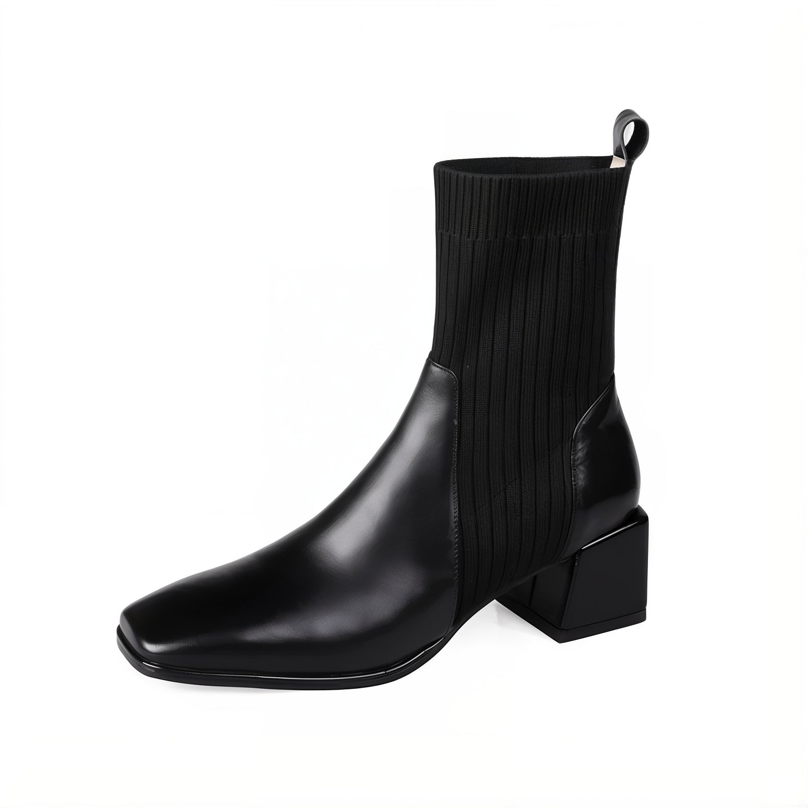 Sleeved Square Toe Boots